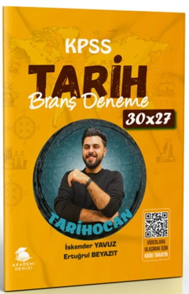 Akademi Denizi KPSS Tarih 30x27 Branş Deneme ürün görseli 1