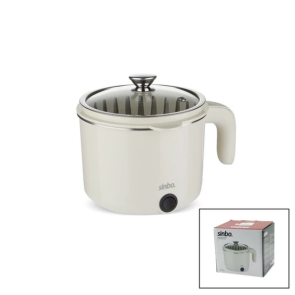 ELEKTRİKLİ ÇOK FONKSİYONLU PİŞİRİCİ PASLANMAZ ÇELİK TENCERE 800ML SCO-5063 GO53/01747 ürün görseli 1