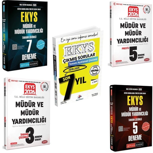 Pegem 2026 MEB EKYS Müdür ve Müdür Yardımcılığı Deneme Seti + Dizgi Kitap Çıkmış Sorular ürün görseli 1
