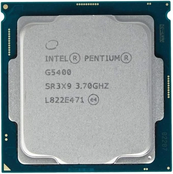 Intel Pentium G5400 Socket 1151 3.7GHz 4MB Önbellek 14nm İşlemci (2EL) ürün görseli 1
