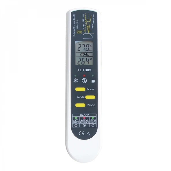 TFA Dualtemp Pro Kızılötesi Lazerli ve Problu Termometre - Resim 4
