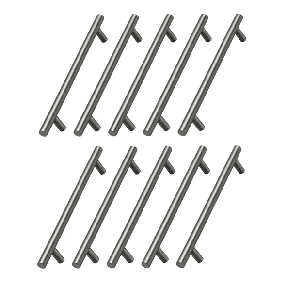 (10 Adet) Titanyum Renk 160mm 16cm Metal Mobilya Mutfak Dolap Çekmece Dolabı Kulbu Kulpu Kulpları ürün görseli 1