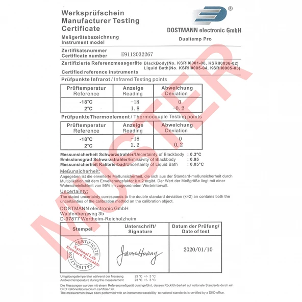 TFA Dualtemp Pro Kızılötesi Lazerli ve Problu Termometre - Resim 7