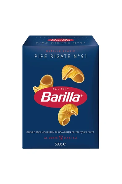Barilla Pipe Rigate Mantı 500 gr ürün görseli 1