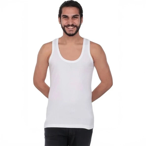 Tutku 101 Penye Erkek Atlet Beyaz XXXL 6lı  Paket ürün görseli 1
