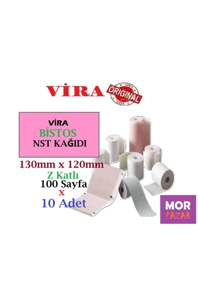 BİSTOS NST KAGIDI 130 mm x 120 mm Z Katlama 100 Sayfa x 10 Adet ürün görseli 1