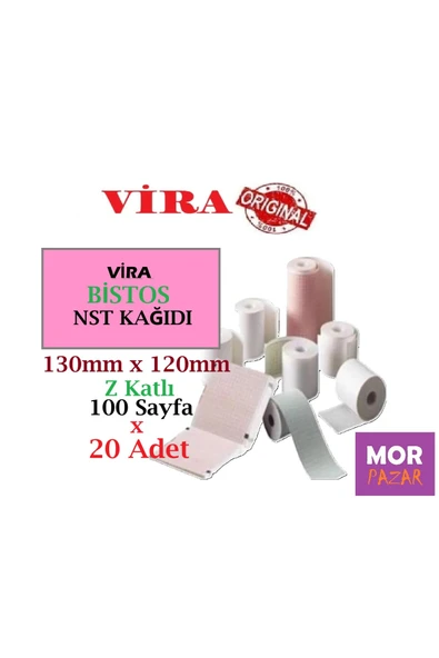 BİSTOS NST KAGIDI 130 mm x 120 mm Z Katlama 100 Sayfa x 20 Adet ürün görseli 1