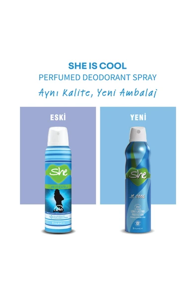 She Cool Kadın Deodorant 150 ml - Resim 2
