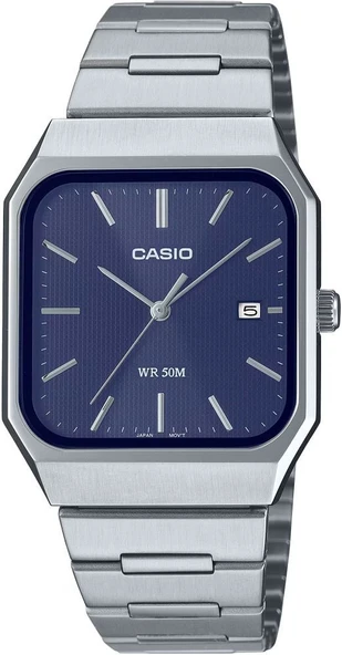 CASIO MTP-B185D-2A1VDF DİKDÖRTGEN ÇELİK ERKEK KOL SAATİ ürün görseli 1