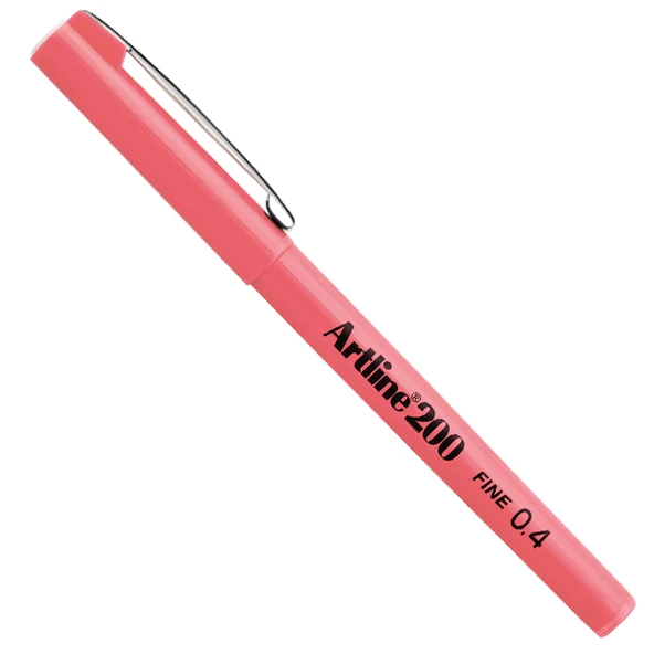Artline EK-200N Fine Writing Pen 0.4 Mm Keçe Uç Kalem Pembe 12 Li (1 Paket 12 Adet) ürün görseli 1