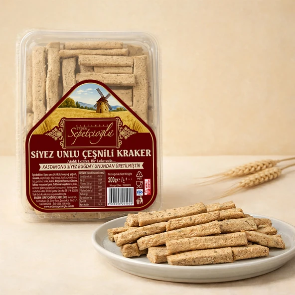 Siyez Unlu Çeşnili Kraker 200G - Resim 2