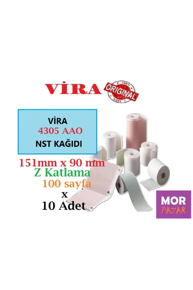 4305 AAO NST KAGIDI 151 mm x 90 mm Z Katlama 100 Sayfa x 10 Adet ürün görseli 1
