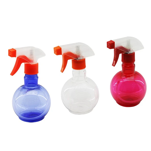 350ML RENKLİ ŞEFFAF TOMBUL - PLASTİK BOŞ SPREY PÜSKÜRTÜCÜ ŞİŞE GO53/01933 ürün görseli 1