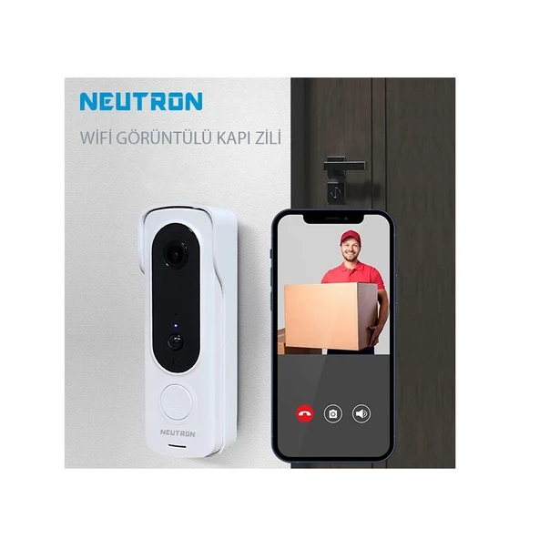 NEUTRON NTL-SB-02MP WİFİ GÖRÜNTÜLÜ KAPI ZİLİ ürün görseli 1