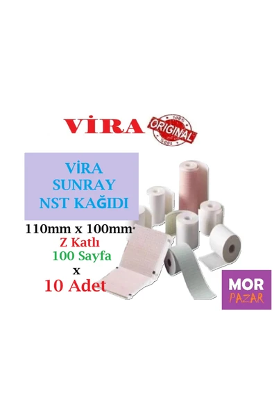 SUNRAY NST KAGIDI 110 mm x 100 mm Z Katlama 100 Sayfa x 10 Adet ürün görseli 1