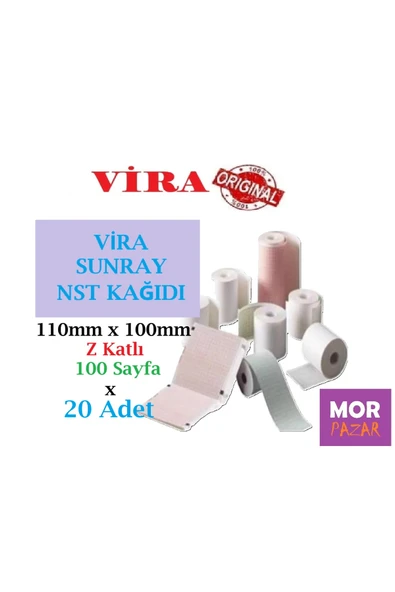 SUNRAY NST KAGIDI 110 mm x 100 mm Z Katlama 100 Sayfa x 20 Adet ürün görseli 1