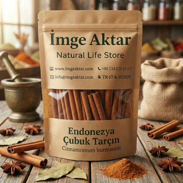 Endonezya Çubuk Tarçın Yoğun Aromalı 50g ürün görseli 1