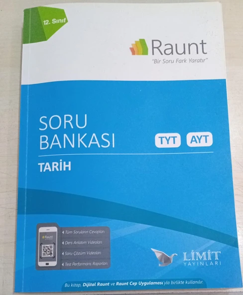 RAUNT 12. SINIF TARİH SORU BANKASI ( 350 SAYFA ) ürün görseli 1