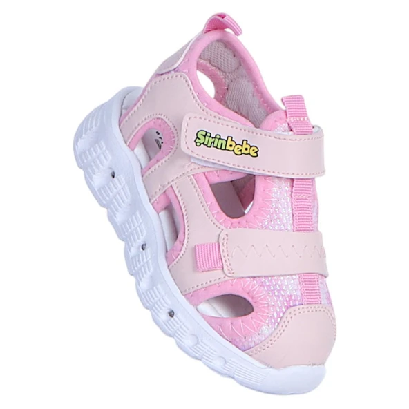 Şirin Genç Şg10 Pudra Işıklı Kız Çocuk Sandalet ürün görseli 1