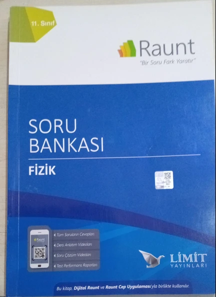 RAUNT 11.SINIF FİZİK SORU BANKASI ( 270 SAYFA ) ürün görseli 1