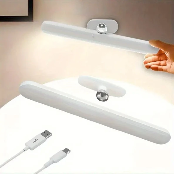 Dokunmatik USB İle Şarj Olabilen 27 cm Led Aydınlatma Makyaj Aynası Işığı GO53/02112 ürün görseli 1
