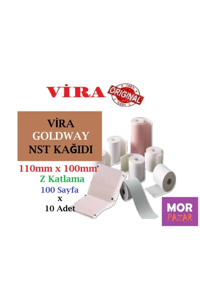 GOLDWAY NST KAGIDI 110 mm x 100 mm Z Katlama 100 Sayfa x 10 Adet ürün görseli 1