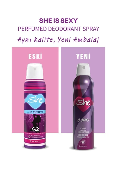 She Sexy Kadın Deodorant 150 ml - Resim 2