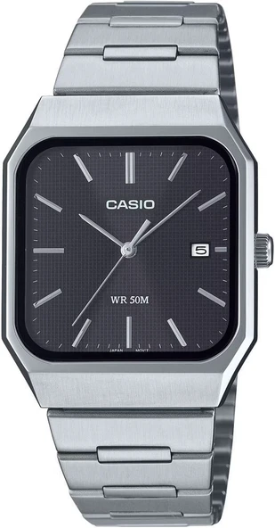 CASIO MTP-B185D-1AVDF DİKDÖRTGEN ÇELİK ERKEK KOL SAATİ ürün görseli 1
