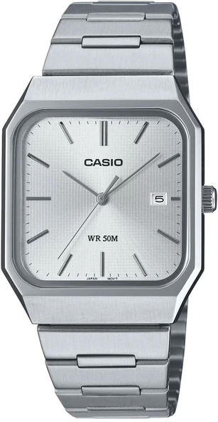 CASIO MTP-B185D-7AVDF DİKDÖRTGEN ÇELİK ERKEK KOL SAATİ ürün görseli 1