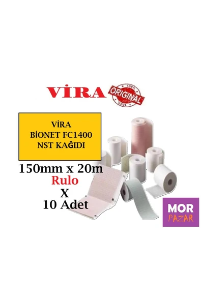 BİONET FC 1400 NST KAGIDI 150 mm x 20 m RULO x 10 Adet ürün görseli 1