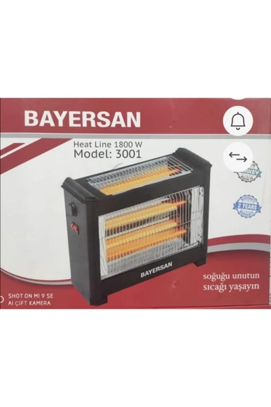 Bayersan 1800 Volt Elektirikli Isıtıcı Soba ürün görseli 1