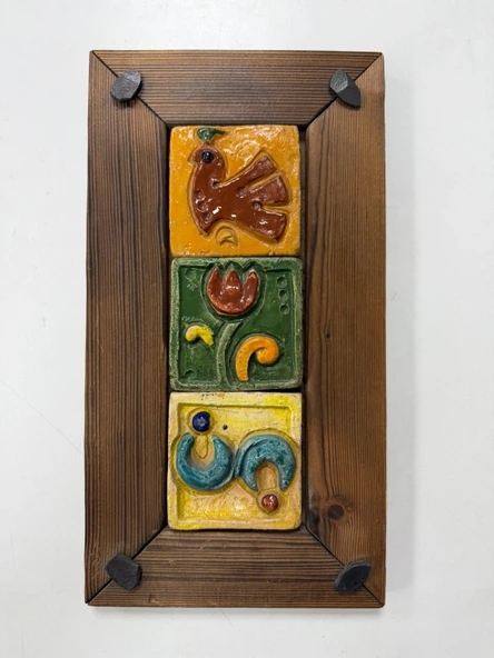 Dekoratif Ahsap içi Taşlı Tablo 32x17cm ürün görseli 1