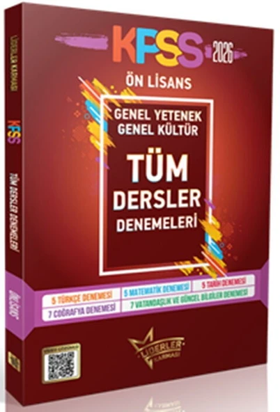 Liderler Karması 2026 KPSS Ön Lisans 29 Deneme Çözümlü Liderler Karması ürün görseli 1