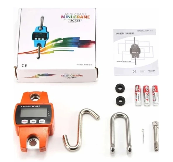 Brader Mini Taşınabilir LCD Dijital Elektronik Vinç Tartı Çengel Asma 300 kg ürün görseli 1