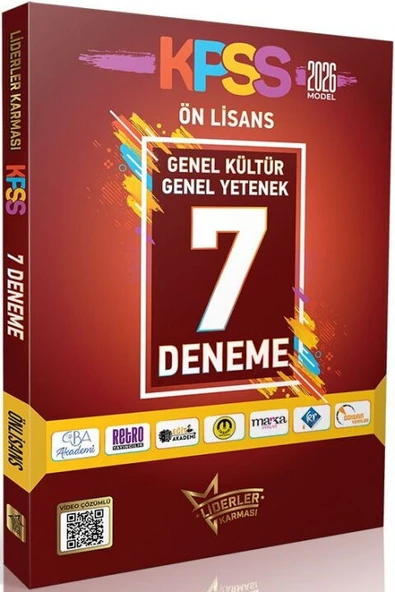 Liderler Karması 2026 KPSS Genel Kültür Genel Yetenek Ön Lisans 7 Deneme ürün görseli 1