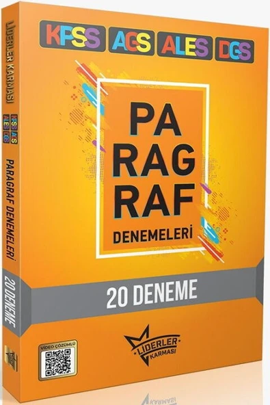 Liderler Karması 2026 KPSS AGS ALES DGS Paragraf 20 Deneme ürün görseli 1