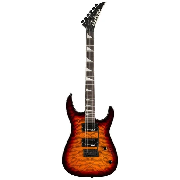 Jackson JS20 Dinky DKQ 2PT Amaranth Klavye Transparent Tobacco Burst Elektro Gitar ürün görseli 1