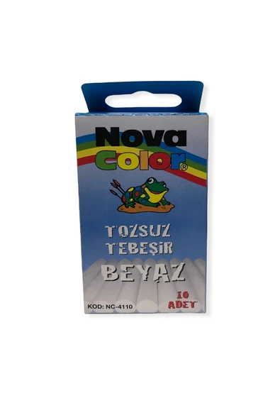 Novacolor Nc-4110 Beyaz Tebeşir 10'lu ürün görseli 1