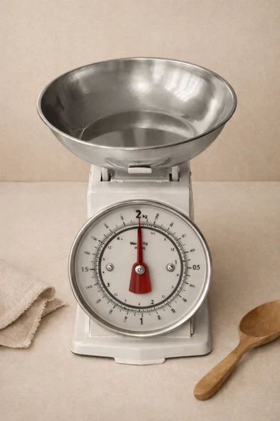 Mien Retro Mutfak Terazisi Gümüş 2 Kg 1T03 ürün görseli 1