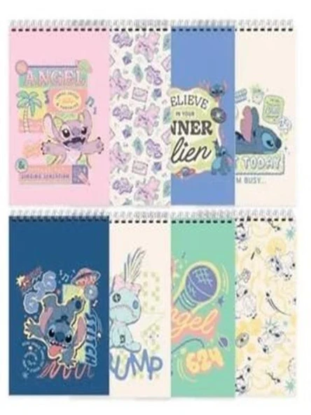 LILO&STITCH A7 42 YP. CIZGILI SPIRALLI  BLOKNOT ürün görseli 1