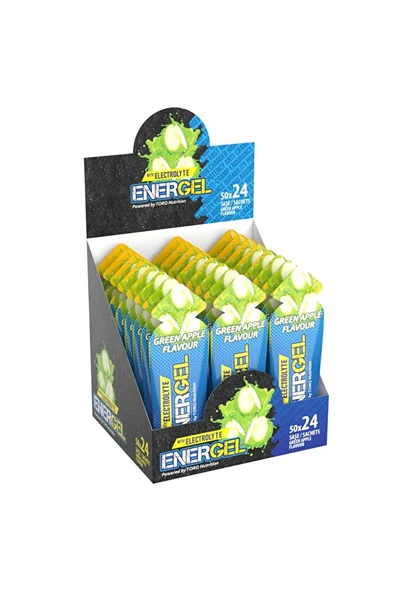 Torq Nutrition ENERGEL Electrolyte - Enerji ve  Jeli 50 Gr 24 Adet - Yeşil Elma ürün görseli 1