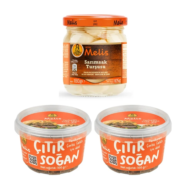 Melis Sarımsak Turşusu 105 gr + Çıtır Soğan 100 gr 2 Adet ürün görseli 1