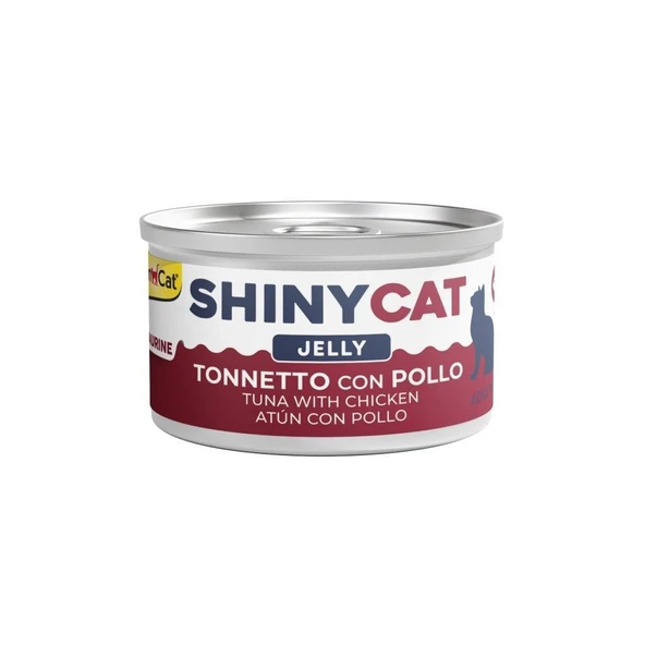 Gimcat Shinycat Jelly Tuna Balıklı Tavuklu Kedi Konservesi 70 Gr ürün görseli 1
