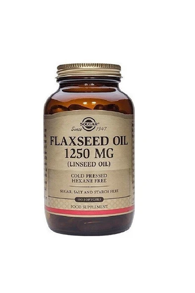 Flaxseed Oil 1250 mg 100 Softjel ürün görseli 1