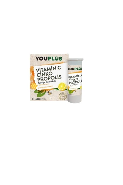 Youplus Vitamin C Çinko Propolis 20 Efervesan Tablet - Resim 3