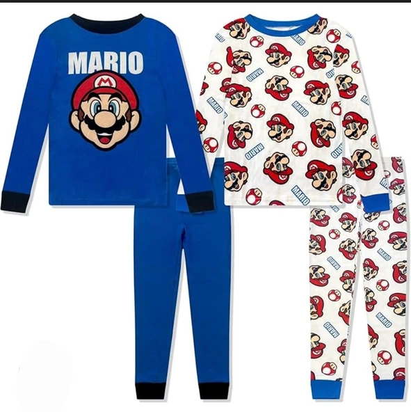 Nintendo Süper Mario 2li Pijama Takımı 4 Yaş ürün görseli 1