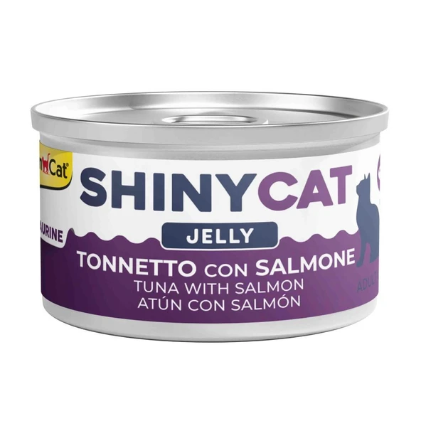 Gimcat Shinycat Jelly Ton Balıklı Somonlu Kedi Konservesi 70 gr ürün görseli 1