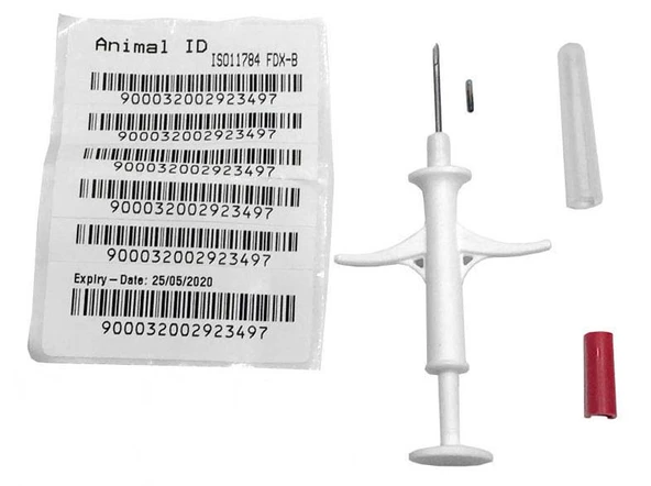 ISO11784 FDX-B Hayvanlar için Mikro Çip 10 Adet ürün görseli 1
