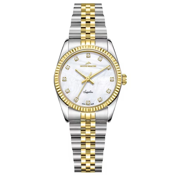 ROCHE MONTRE RML5013-03 SWISS MADE SAFİR CAM ALTIN KAPLAMA KADIN KOL SAATİ ürün görseli 1