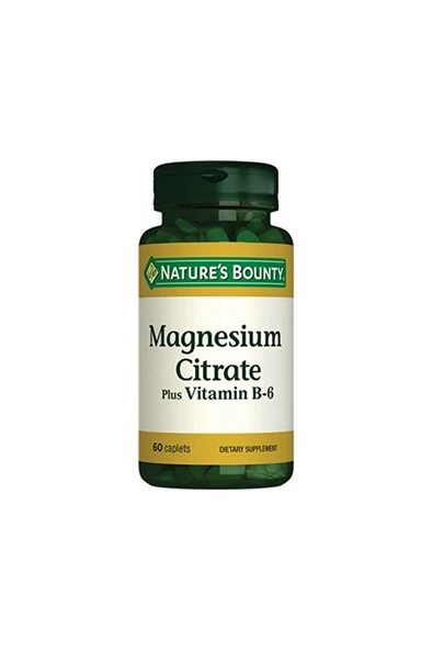 Magnesium Citrate Plus Vitamin B-6 60 Tablet ürün görseli 1